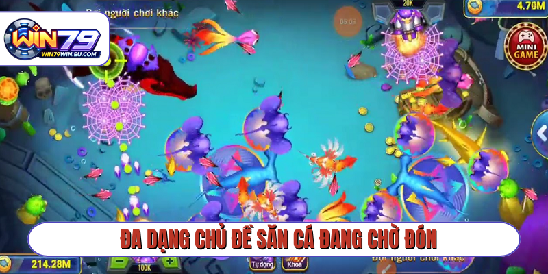 Đa dạng chủ đề săn cá đang chờ đón
